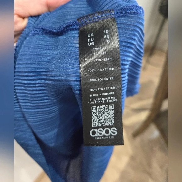 NWT ASOS PLISSE TEA MIDI DRESS - Picture 12 of 12